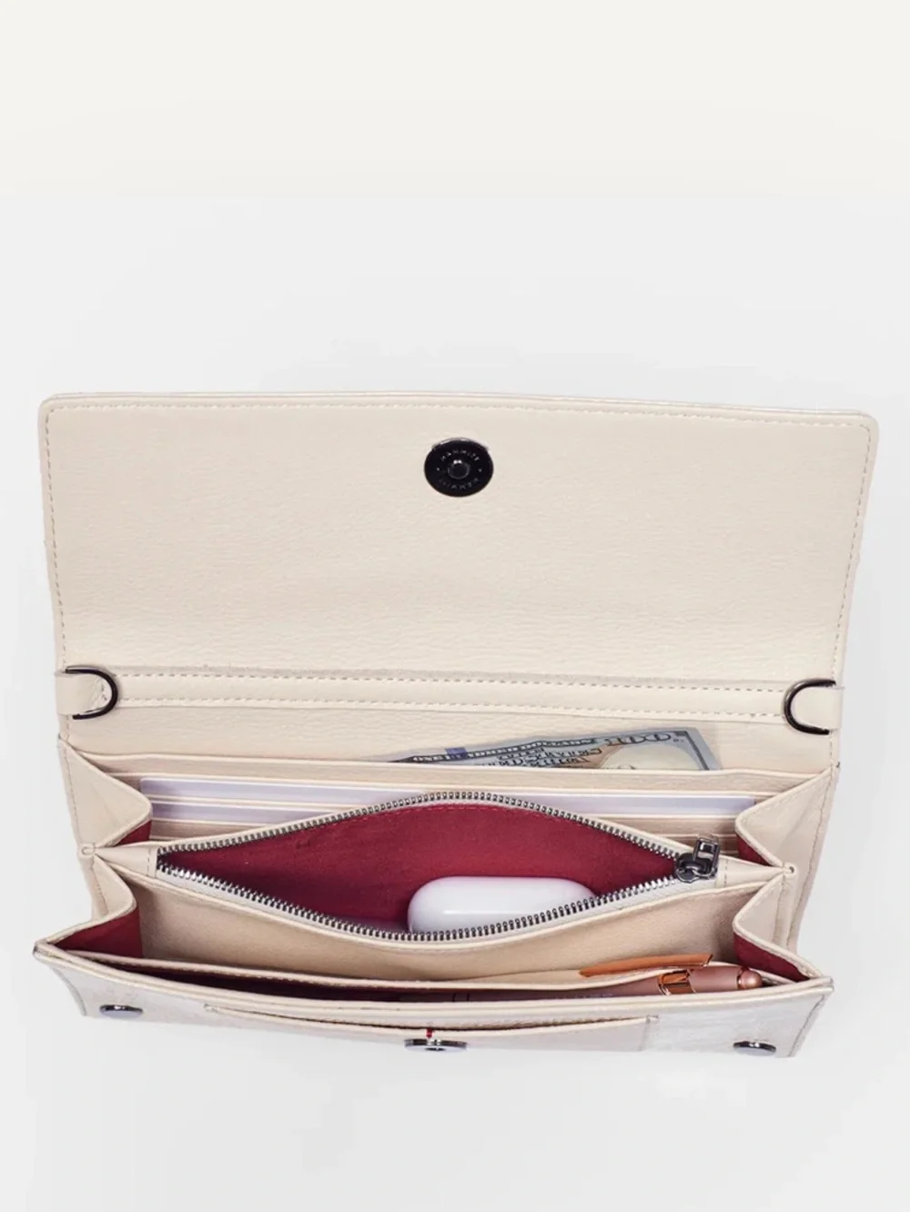 Hammitt AJ Crossbody Clutch in Alabaster Cream Wallet‎ Crossbody